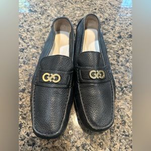 Cole Haan Womens Shelby Logo II Loafers Flats Driving Mocasines Black Size 8